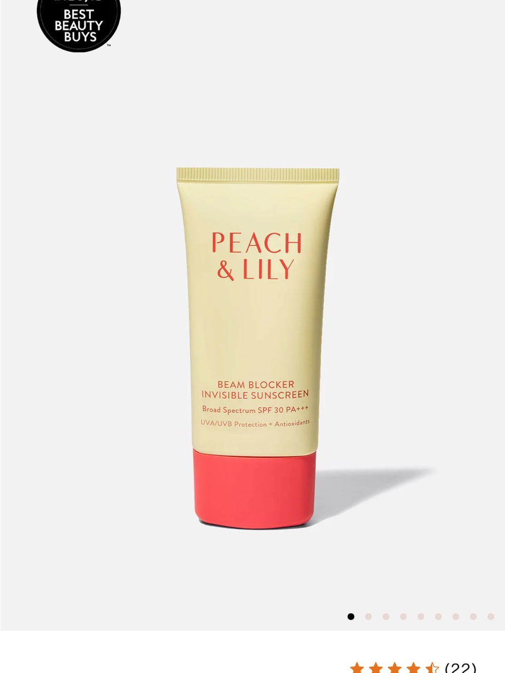 Peach & Lily Beam Blocker Invisible Sunscreen SPF 30